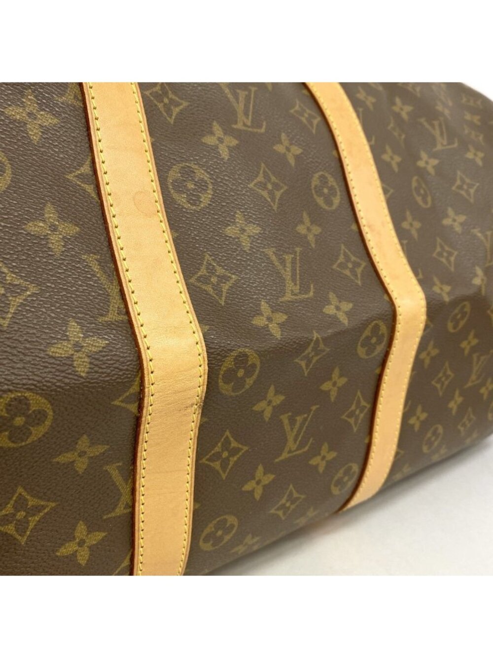Louis Vuitton Boston Bag Monogram Keepall Bandouliere 55 Brown - Picture 8 of 10